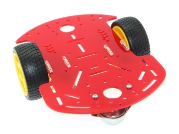 2WD Mobil Robot Platforması - Qırmızı