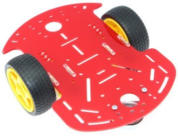 2WD Mobil Robot Platforması - Qırmızı