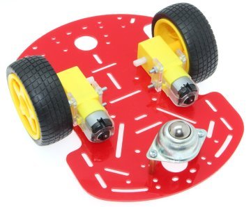 2WD Mobil Robot Platforması - Qırmızı