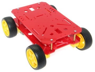 4WD Mobil Ərazi Robot Platforması - Qırmızı