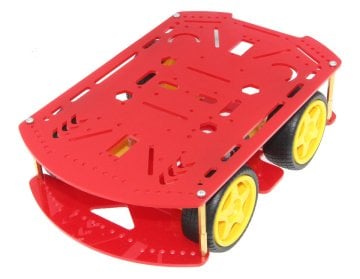 4WD Multi Robot Platforması - Qırmızı