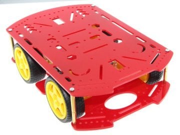 4WD Multi Robot Platforması - Qırmızı