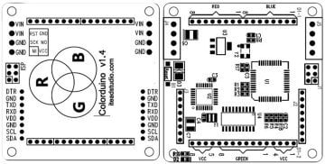 Colorduino - 8x8 RGB LED Matrix Driver Kartı