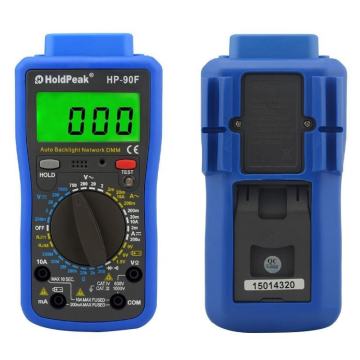 HoldPeak HP-90F Multimetr & Kabel Test Cihazı