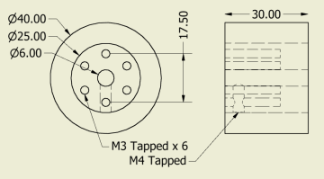 Sumo Robot Təkəri 40x30mm ( 2 Ədəd)