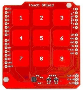 3x3 Kapasitiv Touch Keypad Shield