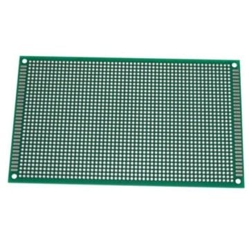 İki Üzlü Deşikli Plata - Pertinax 9x15sm