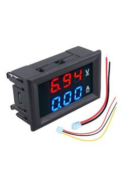 Rəqəmsal Ampermetr 0-10A ve Voltmetr 0-30V - Qutulu