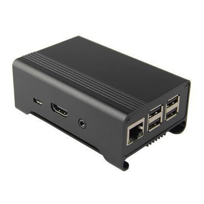 Alüminium Raspberry Pi B+/2/3 Qutusu Qara