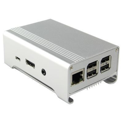 Alüminium Raspberry Pi B+/2/3 Qutusu Boz