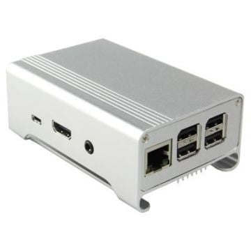 Alüminium Raspberry Pi B+/2/3 Qutusu Boz