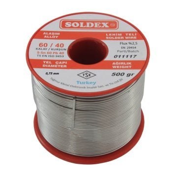 0.75mm 500 qram Soldex Lehim Teli