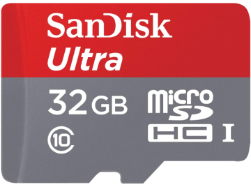SanDisk 32GB microSDHC Yaddaş Kartı Class10 - 80MB/sn Oxuma Sürəti - Kart Adaptorlu