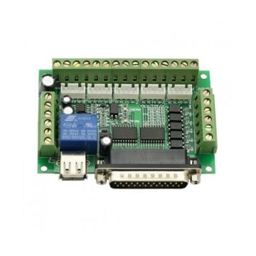 5 Oxlu LPT CNC Nəzarət Kartı PWM - Mavi