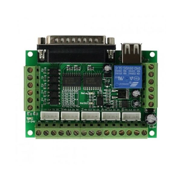 5 Oxlu LPT CNC Nəzarət Kartı PWM - Mavi