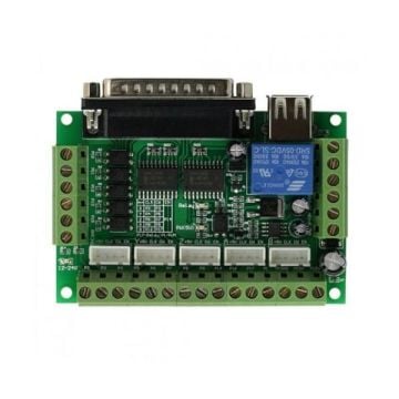 5 Oxlu LPT CNC Nəzarət Kartı PWM - Mavi
