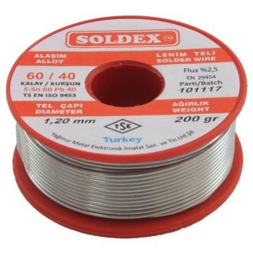 Soldex - 1.2mm 200 qram Lehim Teli