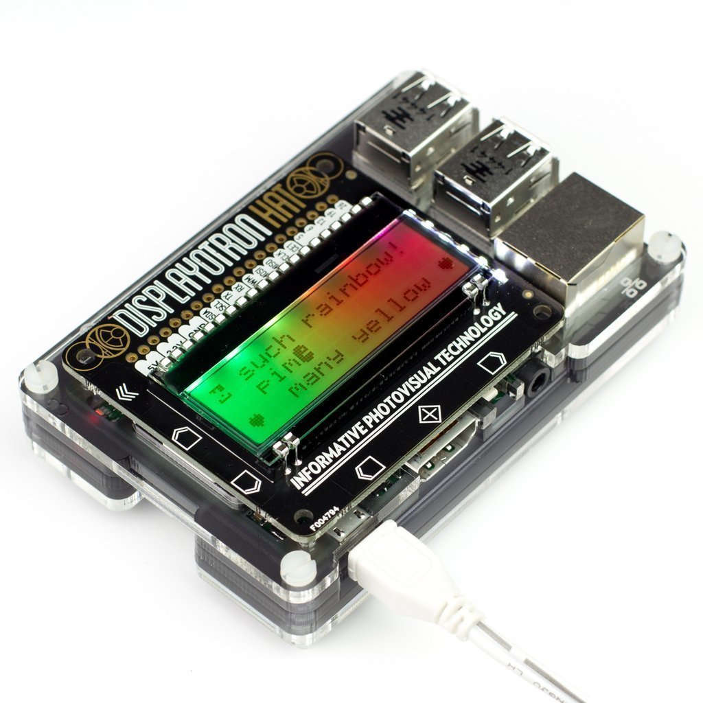 Pimoroni Raspberry Zero 16x3 Xarakter LCD Shield
