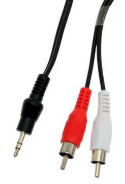 3.5mm Stereo Erkek/RCA Erkək Səs Kabeli (1.5m)