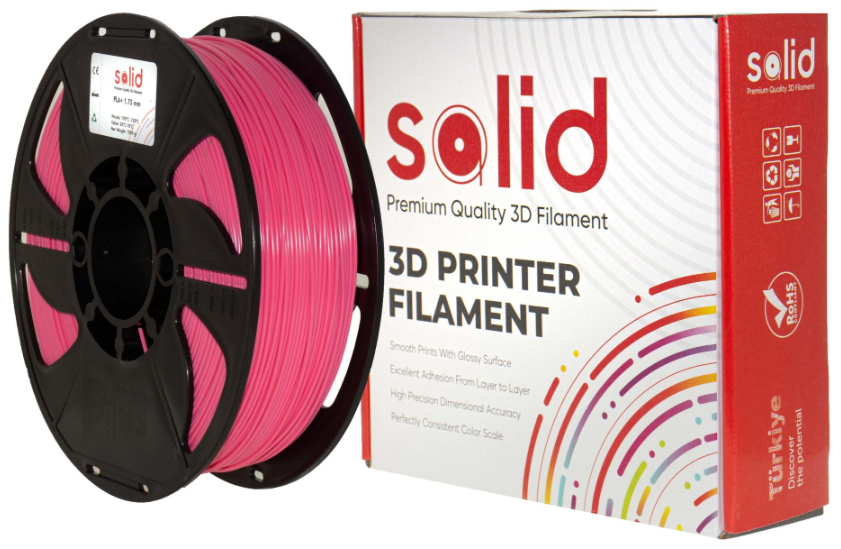 Solid Filament PLA Plus Çəhrayı - 1 kq