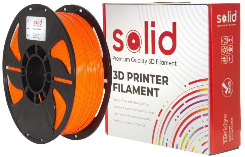 Solid Filament PLA Plus Narıncı - 1 kq