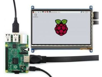 7'' HDMI Kapasitiv Touch LCD Ekran - 1024x600 (C)
