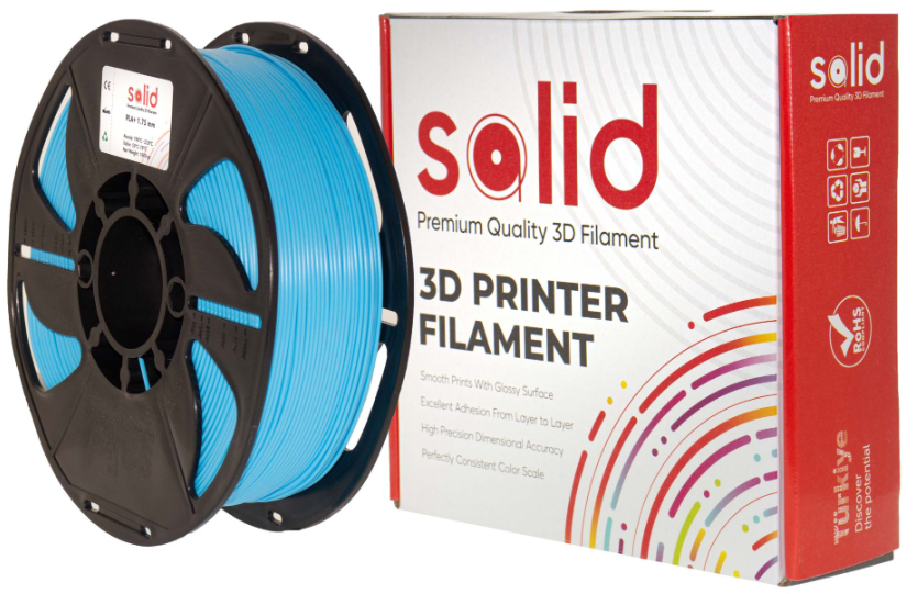 Solid Filament PETG Açıq Mavi - 1 kq
