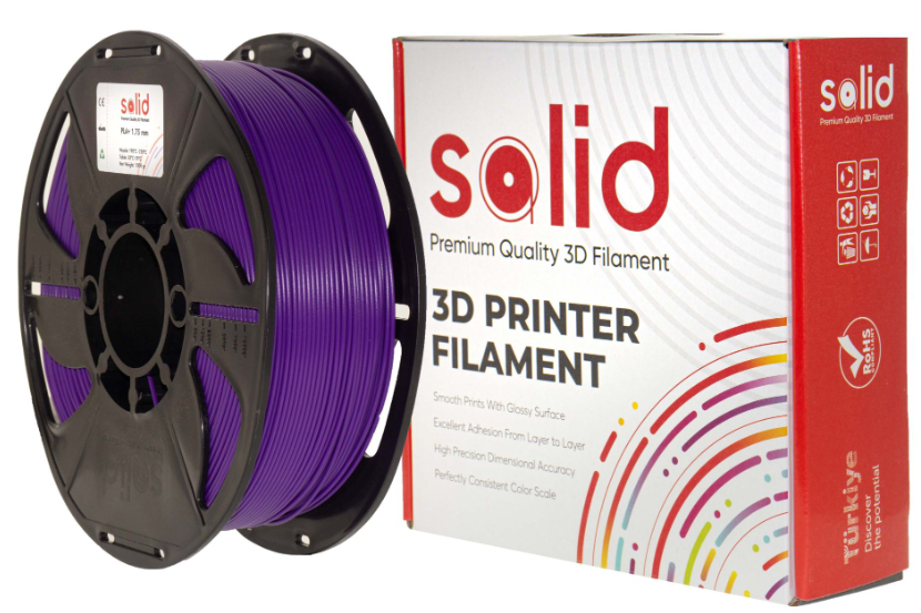 Solid Filament PETG Bənövşəyi - 1 kq