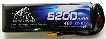 3S 5200mah 40C Li-Po Batareya