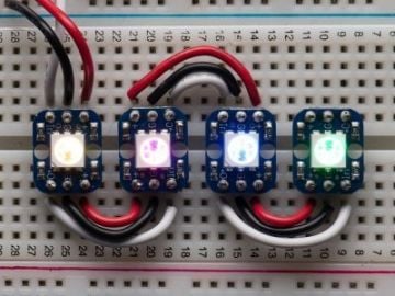 Breadboard ilə Uyğun NeoPixel (4′lü Paket)