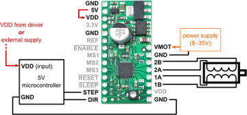A4988 Gərginlik Regulyatorlu Step Motor Sürücü Kartı