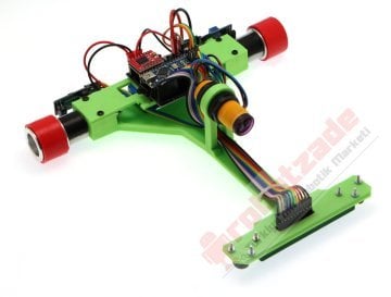 GinBot 2WD Xətt İzləyən Robot Dəsti Enkoderli