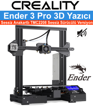 Creality Ender 3 Pro 3D Printer Səssiz Anakartlı TMC2208 Səssiz Sürücülü Versiyası