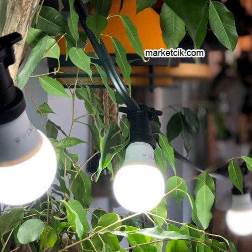 Sıralı Bahçe Aydınlatma, Seyyar Bahçe Işıklandırma Kablosu 50 cm Aralıklı