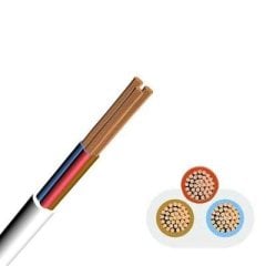 Surtel 3x2,5 mm TTR Kablo, Çok Damarlı Tesisat Kablosu, 100 metre