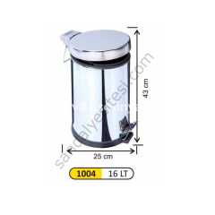 16 Litre Pedallı Çöp Kovası