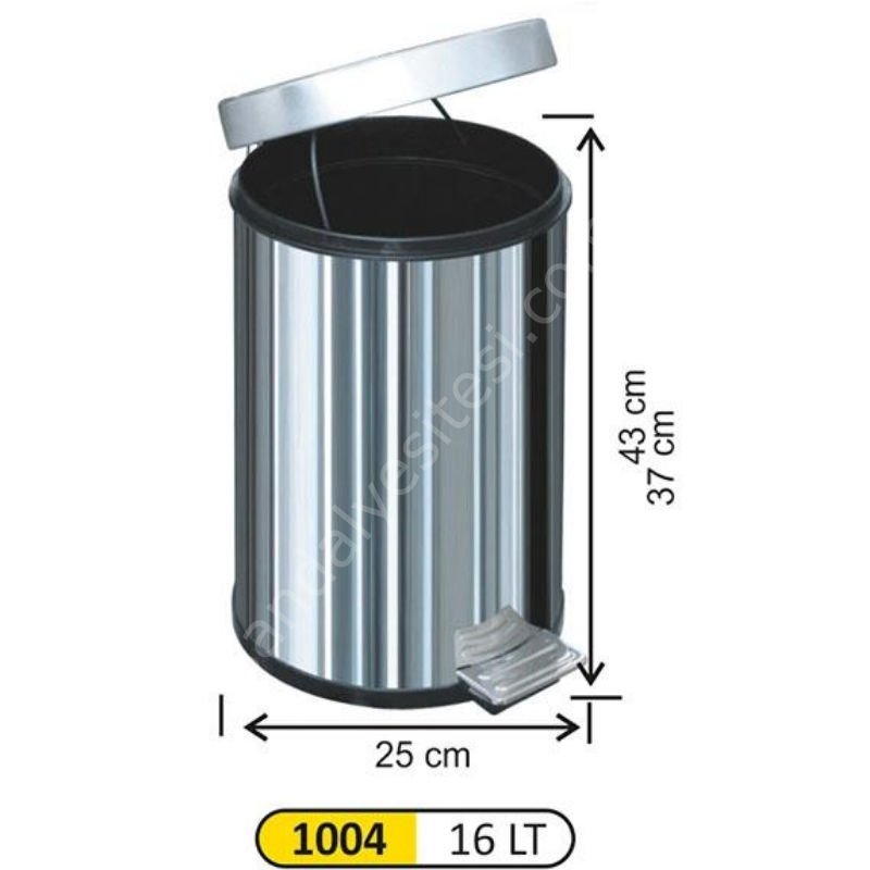 16 Litre Pedallı Çöp Kovası