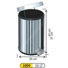 16 Litre Pedallı Çöp Kovası