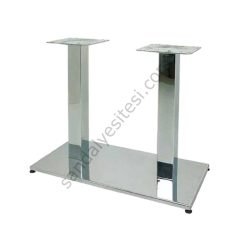 38x70 Dikdörtgen Krom Metal Masa Ayağı