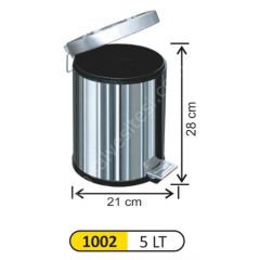 5 Litre Pedallı Çöp Kovası