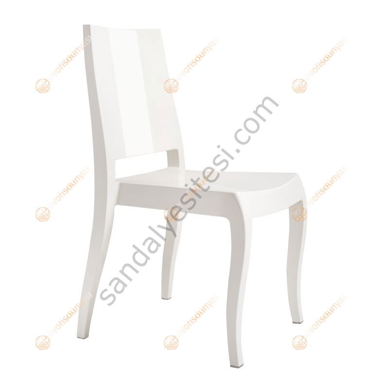 Samin Polikarbon Sandalye Beyaz