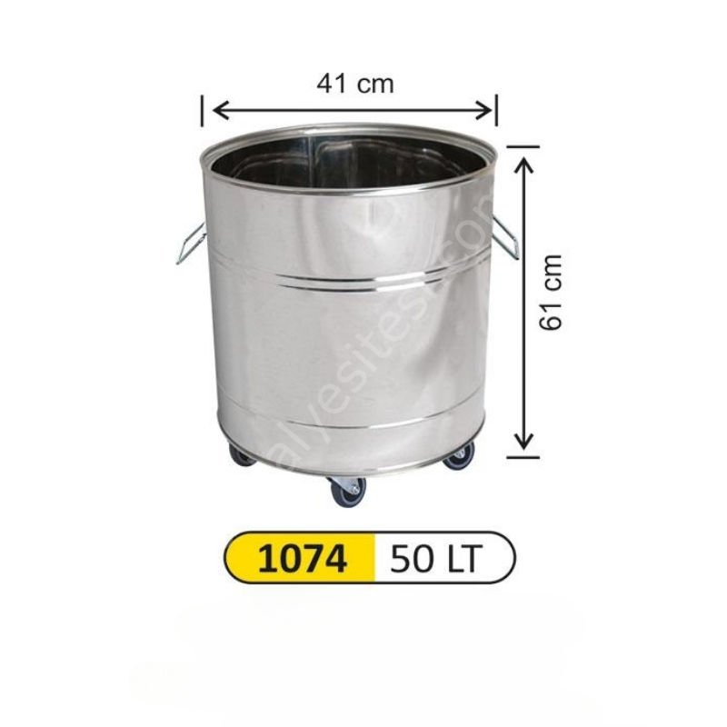 Ameliyathane Çöp Kovası Paslanmaz 50 Litre