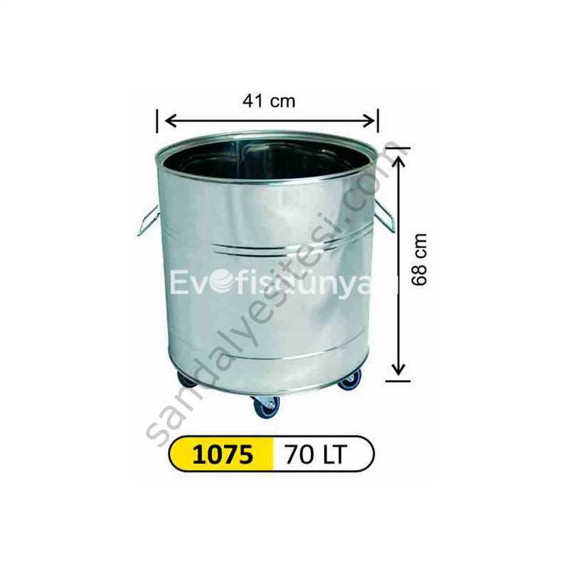 Ameliyathane Çöp Kovası Paslanmaz 70 Litre