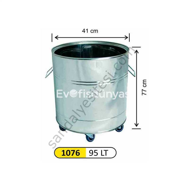 Ameliyathane Çöp Kovası Paslanmaz 95 Litre