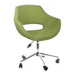 Store Krom Ayaklı Çalışma Koltuğu Yeşil