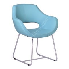 Store Yıldız Ayaklı Mavi Bekleme Koltuğu