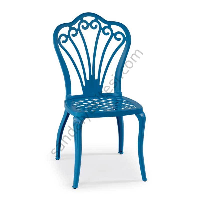 Teton Alüminyum Döküm Sandalye Mavi