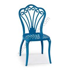 Teton Alüminyum Döküm Sandalye Mavi