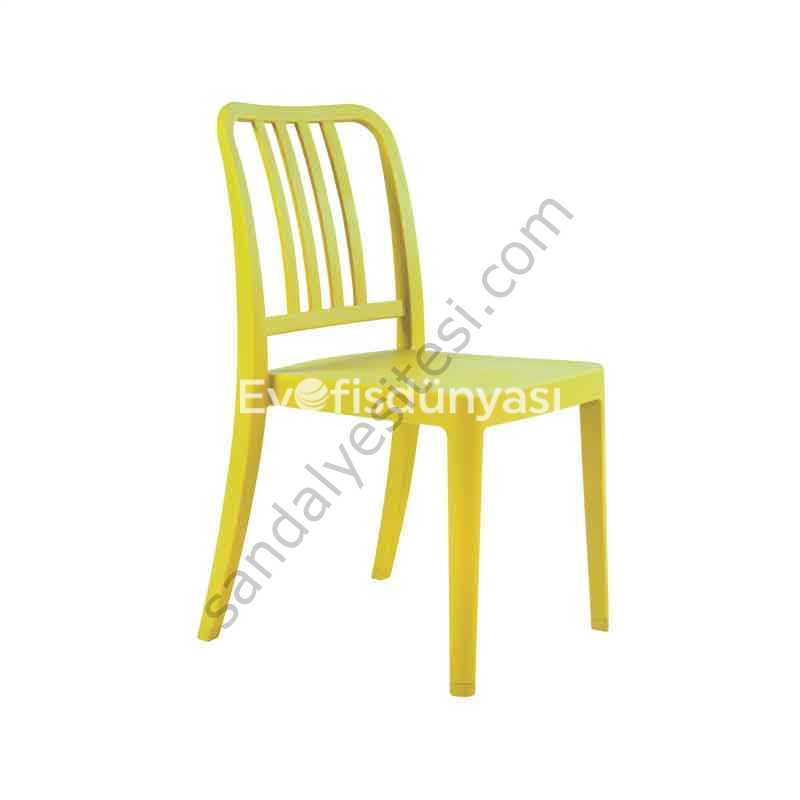 Kamer PP Plastik Sandalye Sarı