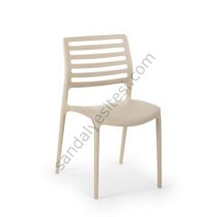 Vakame PP Plastik Sandalye Krem